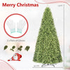 12 ft unlit artificial spruce fir Christmas tree with 7794 branch tips and folding metal stand, ideal for festive decoration.