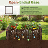 Square raised garden bed made of fir wood, 2' x 2', promotes air circulation and drainage for thriving plants.