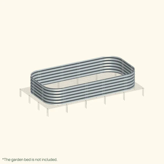 Vego Garden Stainless Steel Gopher Net for 2.5' x 9.5' Garden Bed New