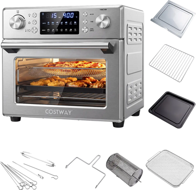 Costway Stainless Steel Countertop Convection Toaster Oven Bake 92774926 New