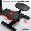Oversized anti-slip pedals of the black twist stair stepper for stable footing during low-impact workouts.