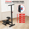 Adjustable height twist stair stepper with 5 levels, anti-slip pedals, and LCD display for home or office workouts.