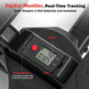 Digital monitor of the black twist stair stepper showing count and time, designed for customized fitness routines.