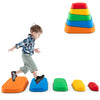 Colorful non-slip stepping stones for kids, promoting balance and coordination, suitable for indoor and outdoor play.