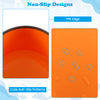 Close-up of the non-slip TPE edge and cute anti-slip patterns on the multicolor stepping stones for kids' safety.