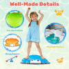 Colorful non-slip toddler stepping stones with cute crab design, ideal for safe play and motor skill development.