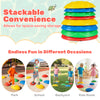 Multicolor non-slip toddler stepping stones, stackable for storage, ideal for motor skills and balance in various.