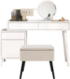 Beige velvet storage ottoman with solid wood legs, multifunctional design for seating and storage in living room or.