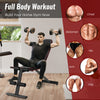 Adjustable weight bench with 8 back positions for full body workout, featuring soft cushions and sturdy metal frame.
