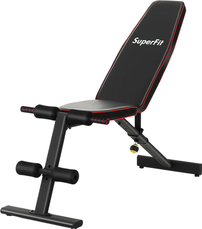 Costway Adjustable Weight Bench Full Body Strength Training 61754832 New