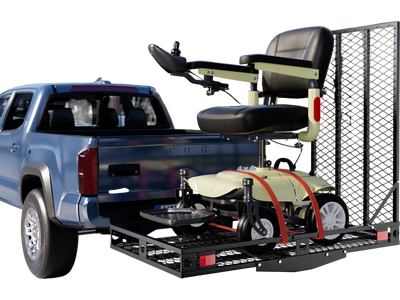 Costway Electric Wheelchair Hitch Carrier Mobility Ramp 74918206 New