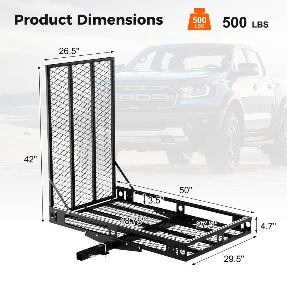 Strong Electric Wheelchair Hitch Carrier Mobility Ramp - Gallery View 4 of 9