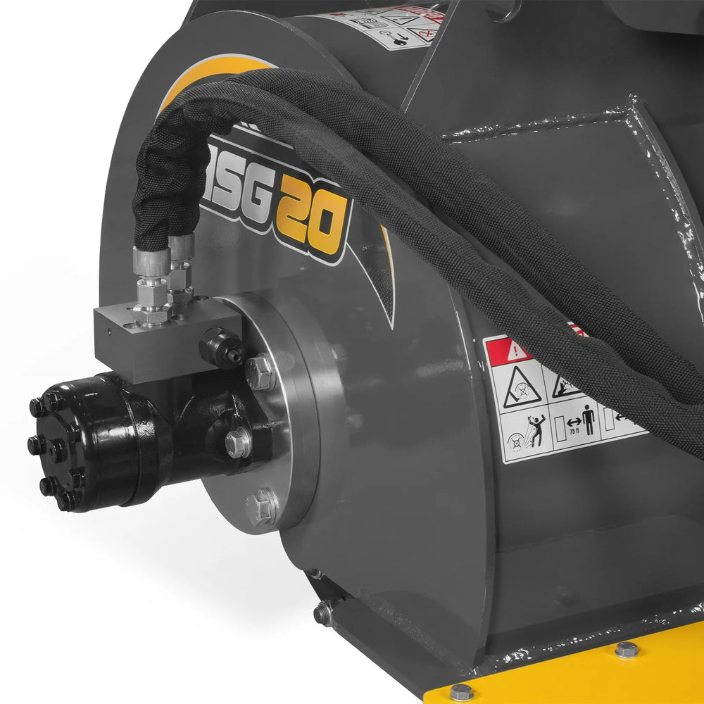 20'' Flywheel Diameter Mini Skid Steer Stump Grinder with 24 Carbide Teeth, MSG20