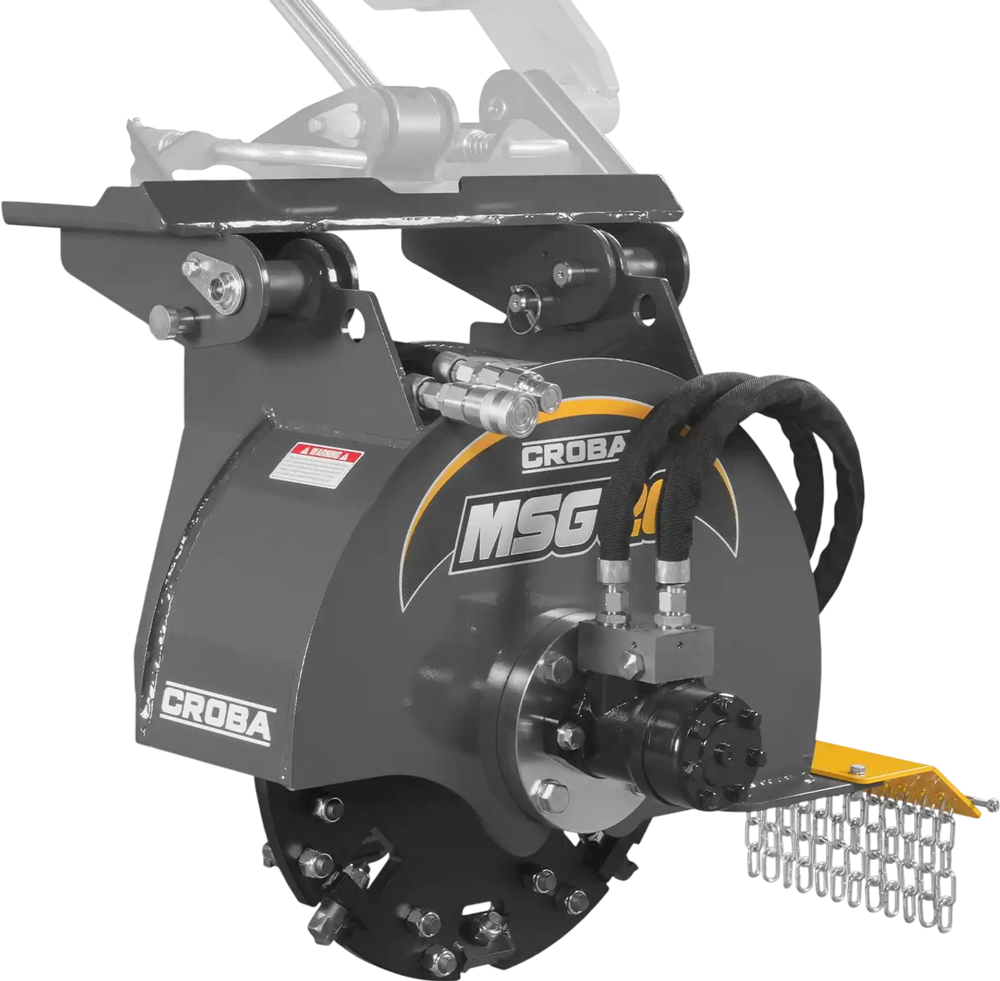 20'' Flywheel Diameter Mini Skid Steer Stump Grinder with 24 Carbide Teeth, MSG20