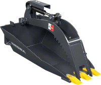 36'' Max Opening Mini Skid Steer Stump Grapple Bucket