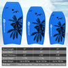 Super lightweight bodyboard with palm tree design, 33", 37", and 41" sizes, ideal for water sports and outdoor surfing.