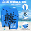 Super lightweight bodyboard with EPS core, crescent tail, and stylish design, perfect for beginners at the beach.