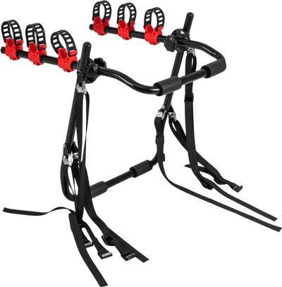 Costway 3-Bike Trunk Mount Rack for SUV w/ Anti-Sway Straps Soft Padding 52591032 New