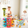 Supermarket Playset for Kids 76 PCS Pretend Play Grocery Store Set with Shopping Cart-Blue - Gallery View 1 of 11