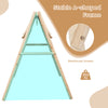 Heavy duty wooden swing frame with reinforced bars, A-shaped design for stability, supports up to 350 kg for outdoor.