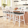 Swivel Bar Stools Set of 4 Counter Height Barstools with Backrest Upholstered Seat Cushion-29 Inches - Gallery View 1 of 9