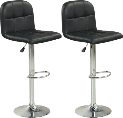Costway Swivel Bar Stools Set of 2 with Footrests Metal Base 78365527 New