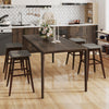 Swivel bar stools set of 2 with rubber wood legs and footrest, perfect for kitchens and dining rooms.