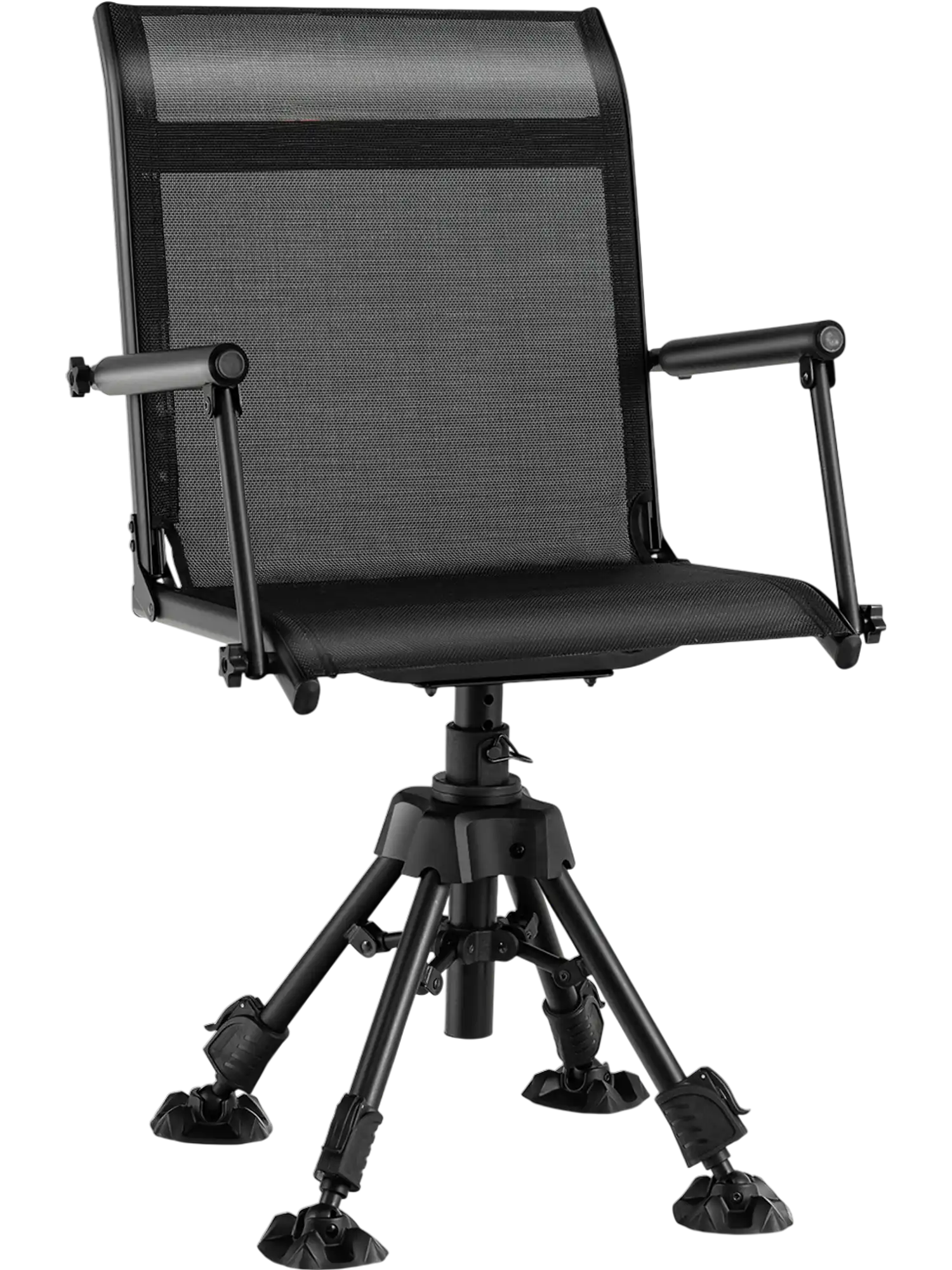 Costway Folding Swivel Patio Chair 4-Adjustable Leg 24913785 New