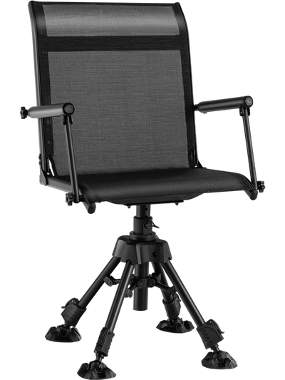 Costway Folding Swivel Patio Chair 4 Adjustable Legs 24913785 New
