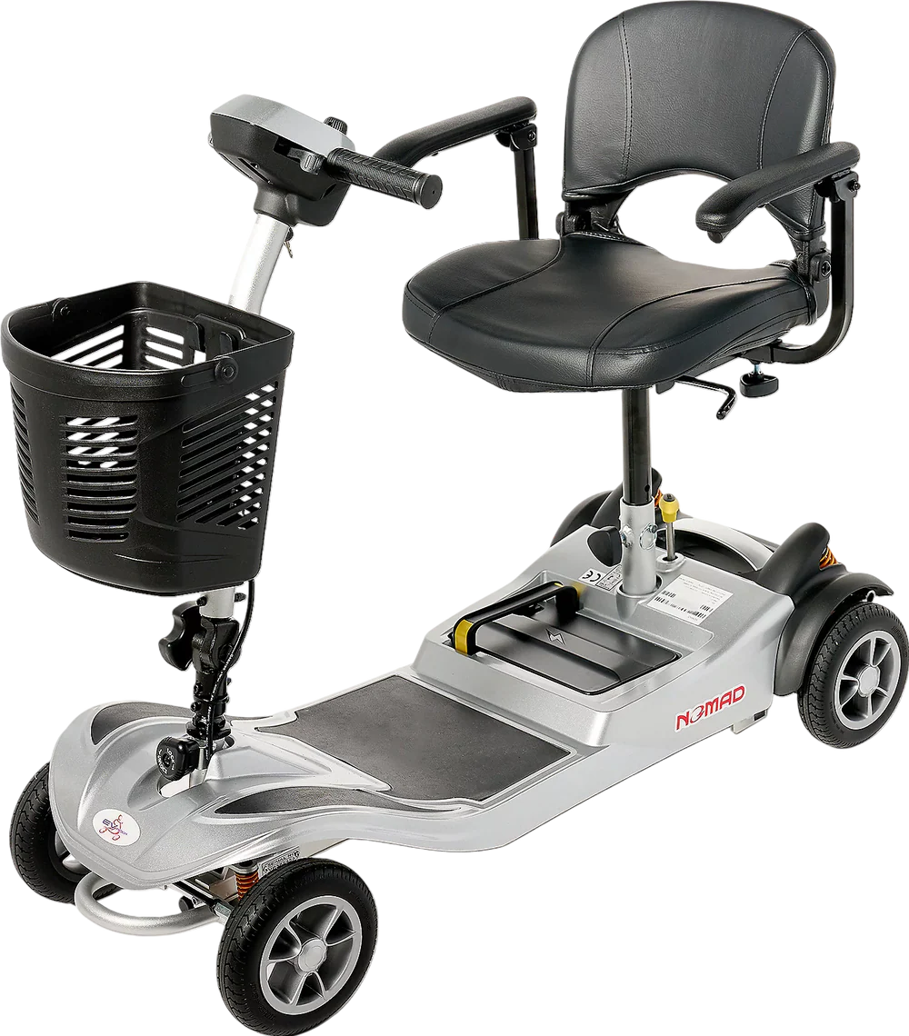 EV Rider Nomad Mobility Scooter 4 Wheel 260 lbs. Capacity 24V 10.3Ah Li-Ion Battery 4 MPH 10 Miles Open Box