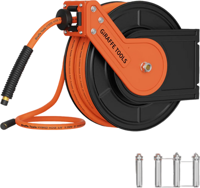 Giraffe Tools Retractable Air Hose Reel 3/8in 25ft-50ft New