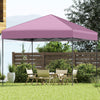 10 X 10 Feet Pop up Canopy Tent with Portable Carrying Bag and 8 Stakes-Pink - Gallery View 1 of 10