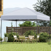 10 X 10 Feet Pop up Canopy Tent with Portable Carrying Bag and 8 Stakes-White - Gallery View 1 of 9