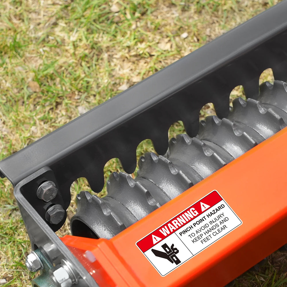 84" Cultipacker with 37 Ductile Iron Wheels,  Scraper Bar Included,  Category 1 and 2,  3 Point Hitch Tractor Attachment,  TCP1084