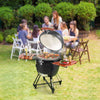 Vevor 24" Round Ceramic Charcoal Barbecue Grill and Smoker Portable for Outdoor Use New