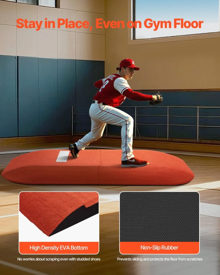 Vevor Portable Pitching Mound 107" EVA Base Non-Slip for Baseball and Softball Training New