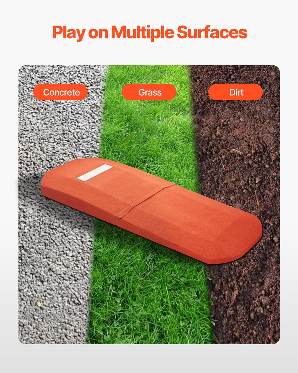 Vevor Portable Pitching Mound 127" EVA Base Non-Slip for Baseball and Softball Training New