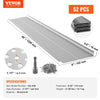 Vevor Aluminum Gutter Guard 52 PCS 6" Width 208' Total Length DIY Fits Any Gutter Type New