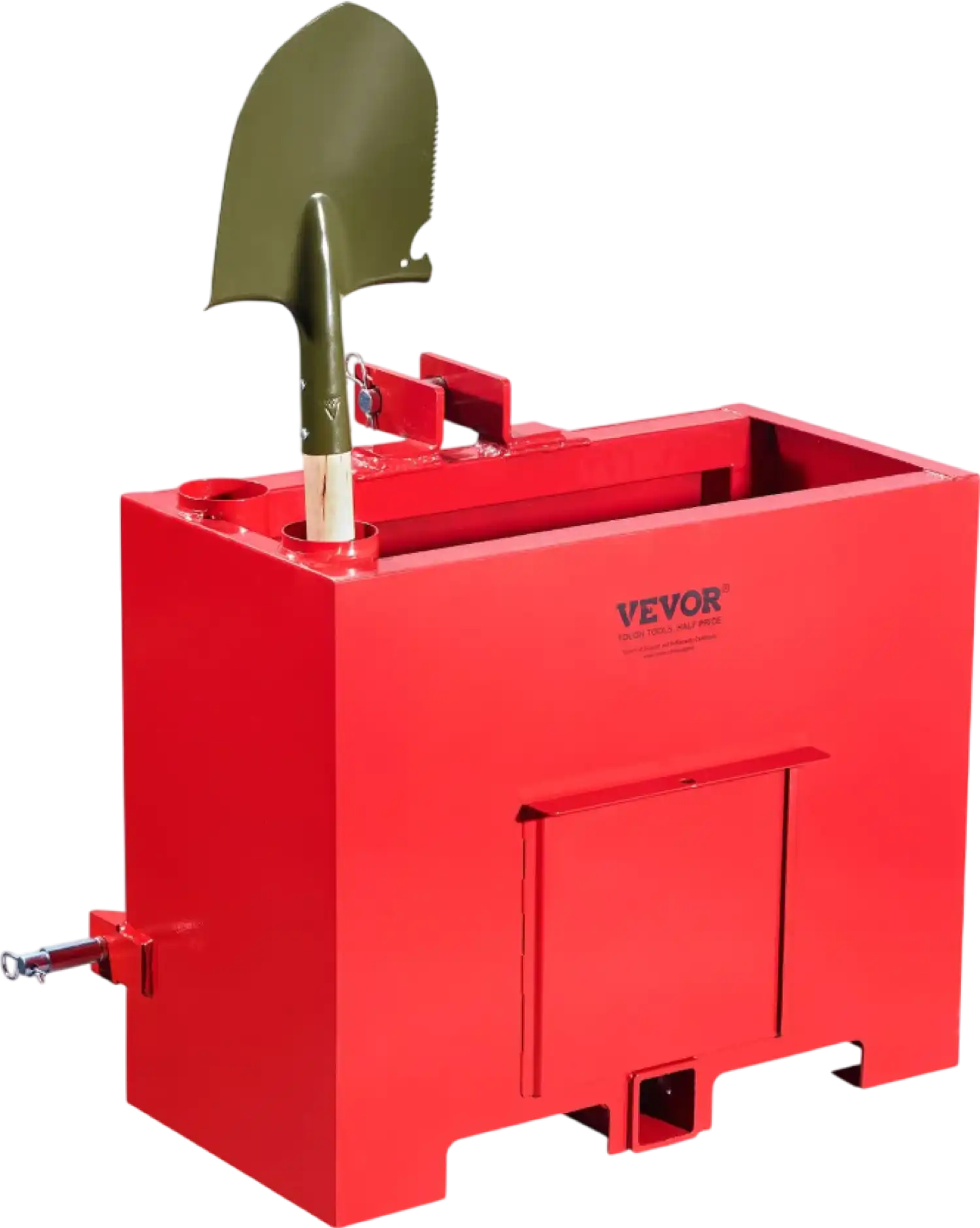 Vevor 3-Point Ballast Box 800 Lb Category 1 Quick Hitch Tractor Counterweight and Tool Holder New