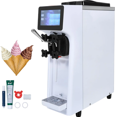 Vevor Ice Cream Machine 10.6 Qt/Hour 1000W Commercial Single Flavor with Touch Display New