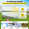Vevor Greenhouse Film 24' x 100' Plastic Sheeting 6 Mil Thickness UV Proof Clear Polyethylene Cover New