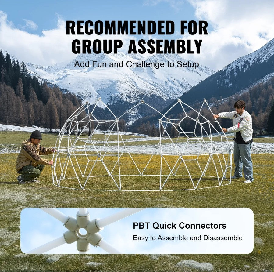 Vevor Transparent Dome Bubble Tent 12' Outdoor Igloo Shelter for Camping and Events New