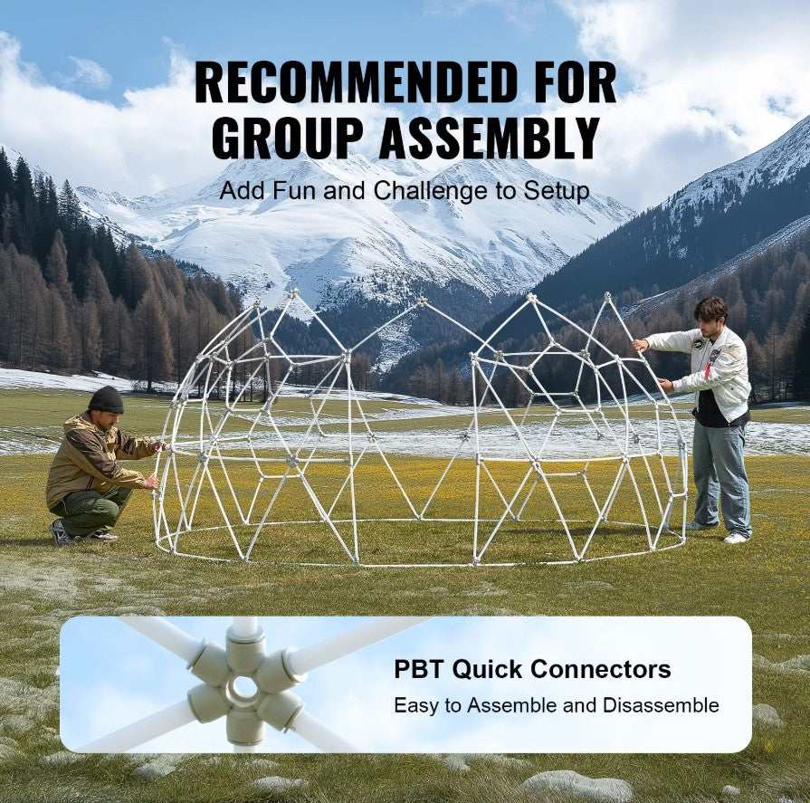 Vevor Transparent Dome Bubble Tent 9.5' Outdoor Igloo Shelter for Camping and Events New