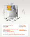 Vevor 850W Electric Meat Cutter 3.4" Stainless Steel Blade with 0.2" Slice Thickness New