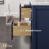 Eviva Totti Artemis 48" Bathroom Vanity Double Sinks Undermount Carrara Quartz Countertop New