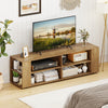 TV Stand Modern Wood Storage Console Entertainment Center-Natural - Gallery View 1 of 9