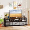 TV Stand for TVs up to 65 Inches with Power Outlets USB Charging-Rustic Brown - Gallery View 1 of 10
