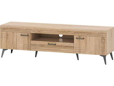 Costway TV Stand 2 Cabinets Storage Drawer for 65