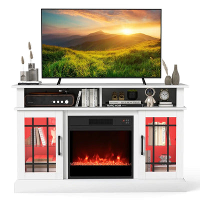 Costway Electric Fireplace TV Stand for TVs Up to 55