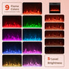 Electric fireplace with 9 flame colors and 5 brightness levels, designed for TV stands up to 40 inches, perfect for.